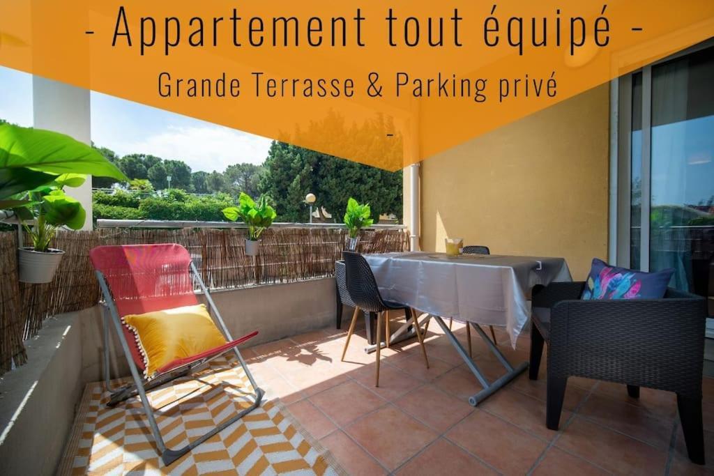 Appartement Tout Equipe Terrasse Et Parking Prive Marseilles Exterior foto